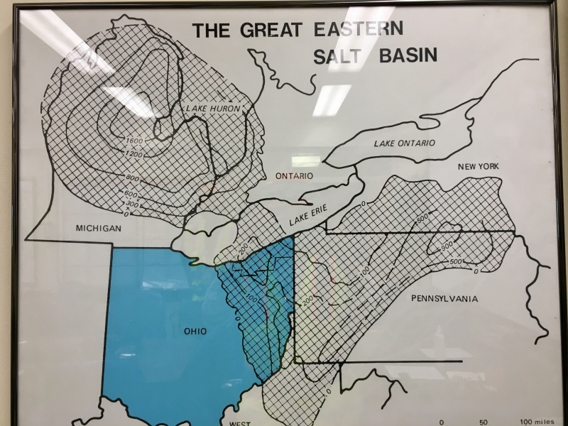 This is where you can find salt, the remnants of a giant inland sea 400 million years ago.