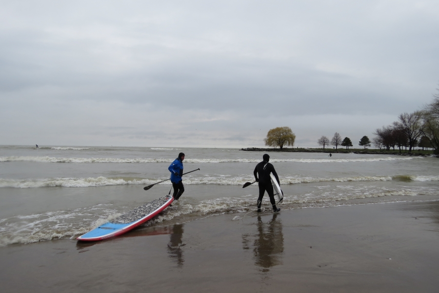 Lake Erie surfing
