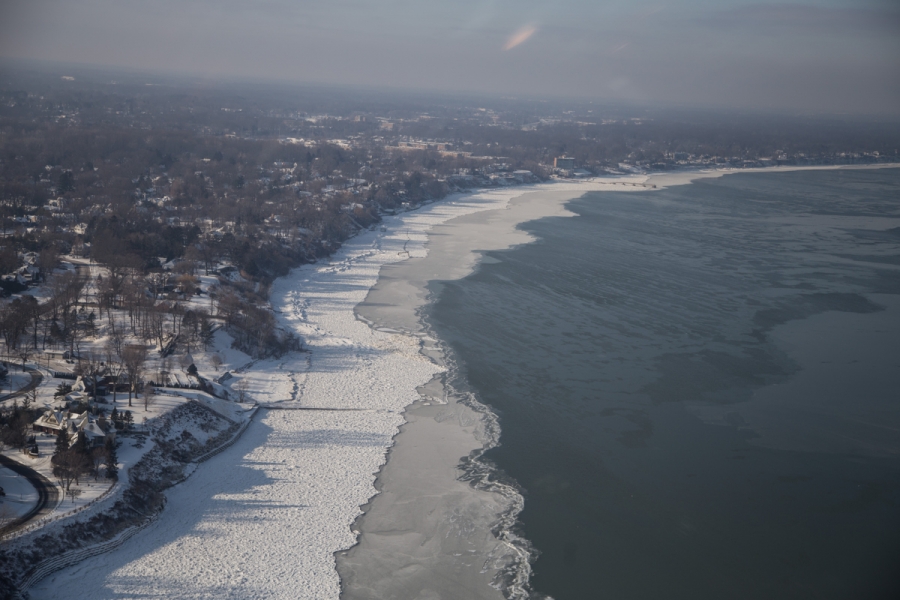 Lake Erie by air