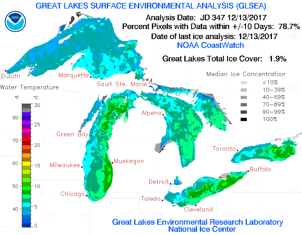 Lake Erie Marine Forecast Dec. 1417 Rock The Lake